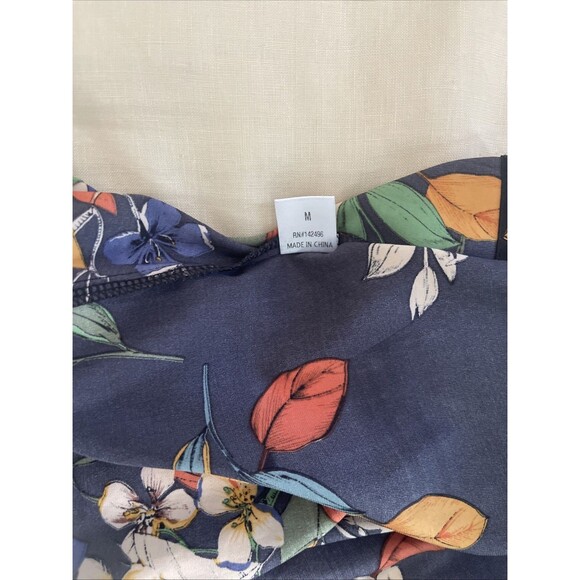 Pookie And Sebastian black floral Cowl Neck Midi Slit Dress M - Picture 9 of 11